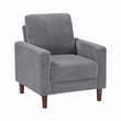 Lexicon Crandall Corduroy Fabric Upholstered Sofa in Gray