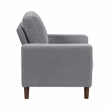 Lexicon Crandall Corduroy Fabric Upholstered Sofa in Gray