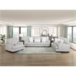 Lexicon Santiago Microfiber Upholstered Sofa in Light Gray