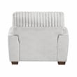Lexicon Santiago Microfiber Upholstered Sofa in Light Gray