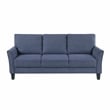 Lexicon Aliana Textured Fabric Upholstered Sofa in Blue
