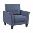 Lexicon Aliana Textured Fabric Upholstered Sofa in Blue