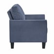 Lexicon Aliana Textured Fabric Upholstered Sofa in Blue