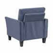 Lexicon Aliana Textured Fabric Upholstered Sofa in Blue