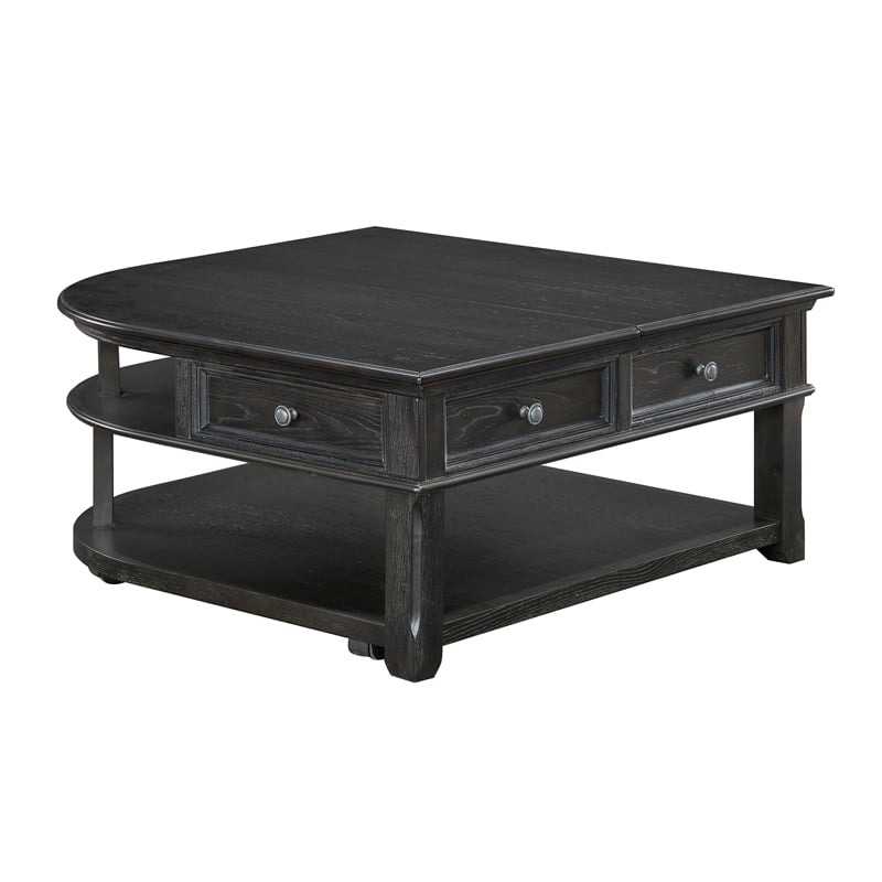 Lexicon Muriel Pine Lift Top Cocktail Table in Charcoal