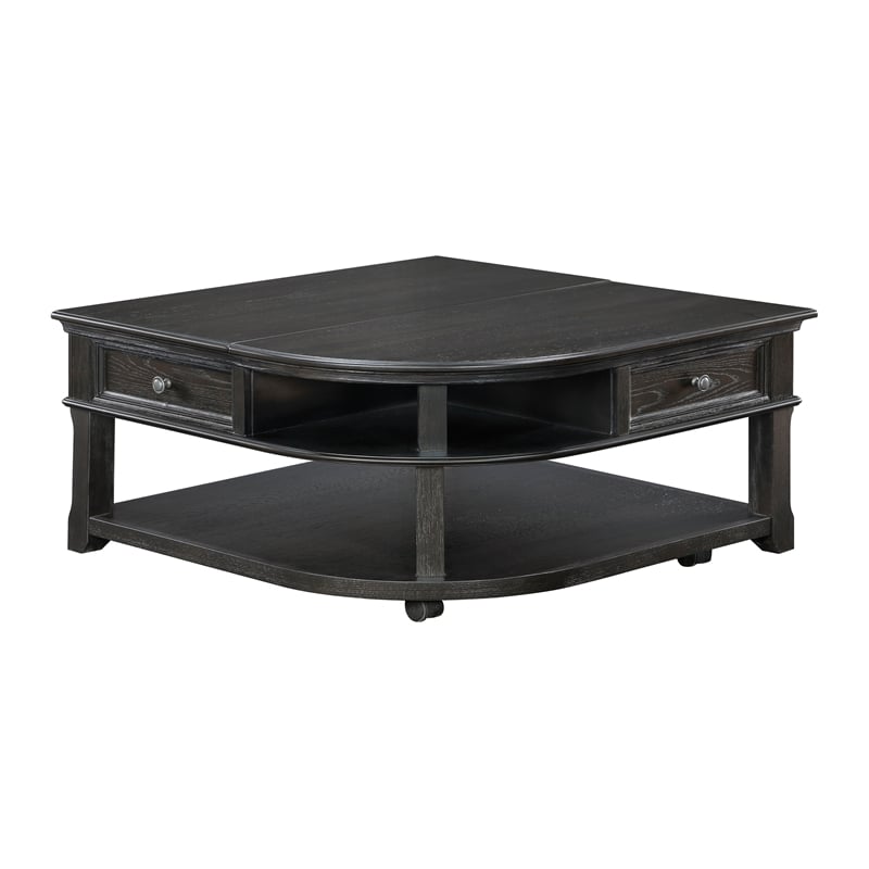 Lexicon Muriel Pine Lift Top Cocktail Table in Charcoal