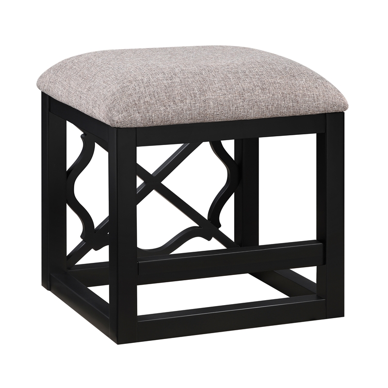 Lexicon Salina Engineered Wood 3-Piece Pack Desks with Stool Set in Black