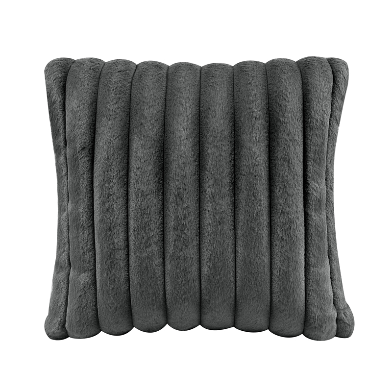 Lexicon Athena Textured Love Seat in Dark Gray