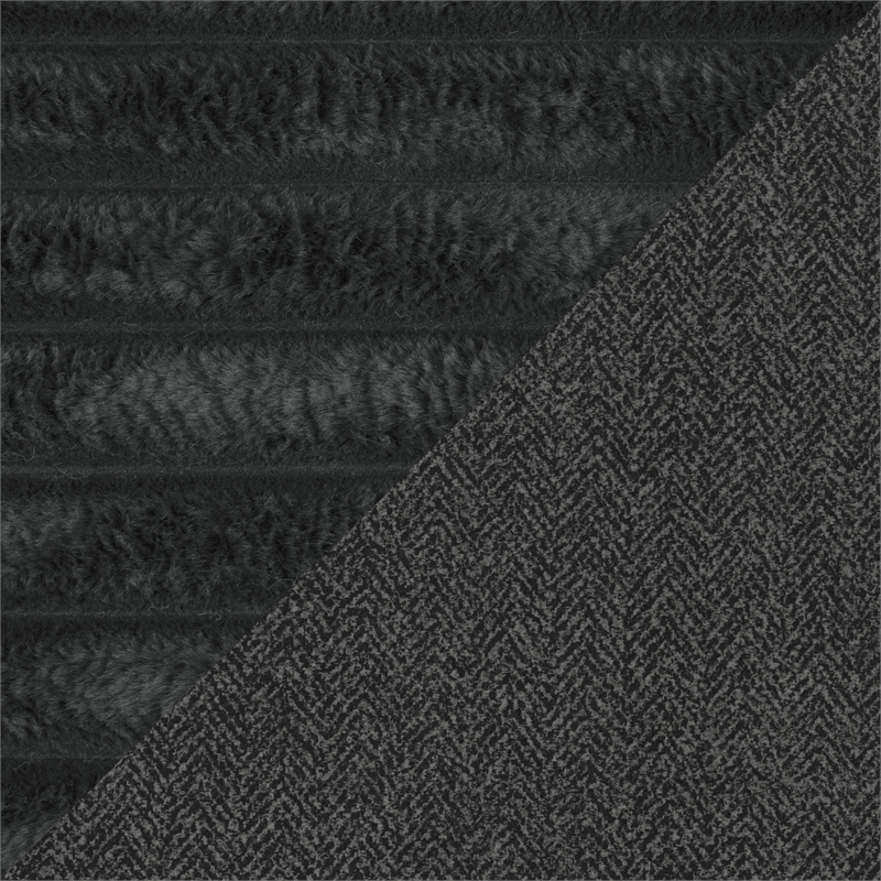 Lexicon Athena Textured Love Seat in Dark Gray
