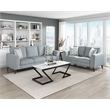 Lexicon Broadway Chenille Love Seat in Blue-Gray