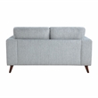 Lexicon Broadway Chenille Love Seat in Blue-Gray