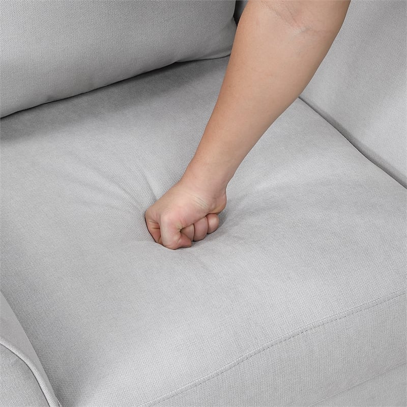 Lexicon Aliana Textured Fabric Chair in Gray