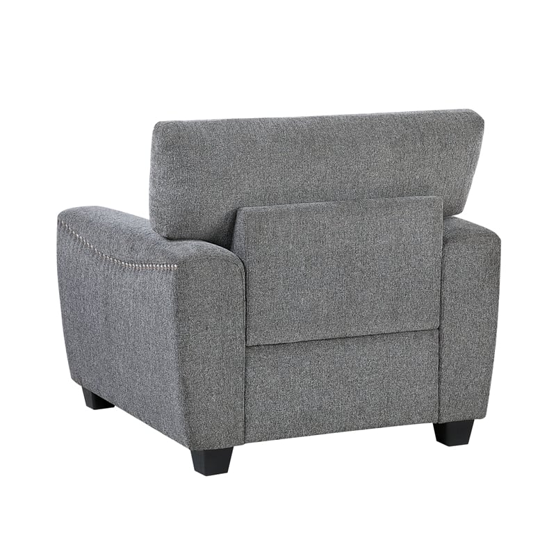 Lexicon Isabel Chenille Chair in Dark Gray