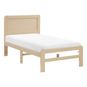 Lexicon Carter Asian Hardwood Twin Platform Bed in Natural