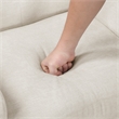 Lexicon Knox Elegant Button-Tufted Textured Accent Chair in Beige