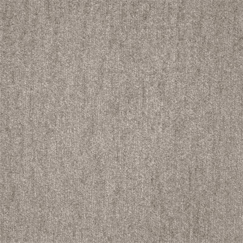 Lexicon Frances Chenille Chair with Black Faux Wood Finish Exposed Feet in Taupe