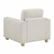 Lexicon Echo Textured Chair with Natural Finish Solid Wood Legs in Beige