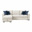 Lexicon Isla Microfiber 2-Piece Sectional with Reversible Chaise in Beige