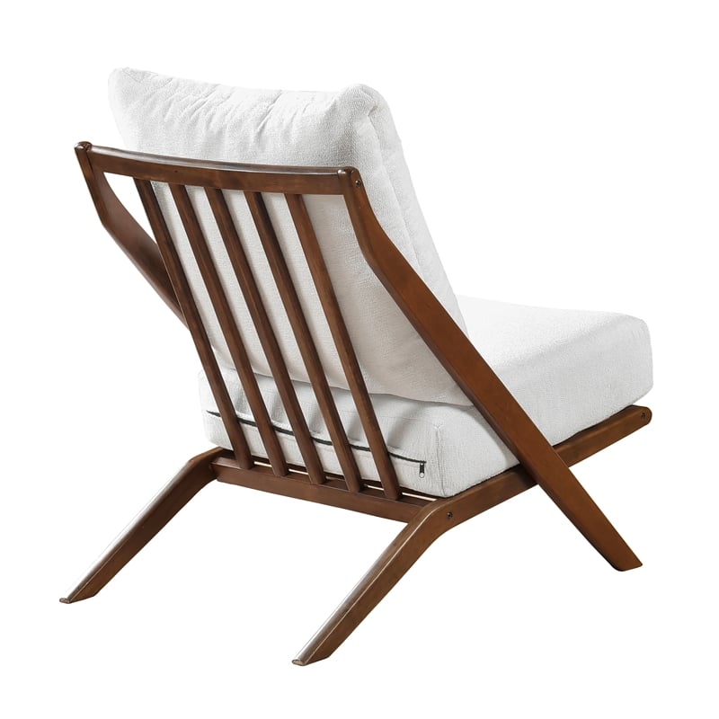 Lexicon Audrey Chenille Accent Chair in Beige