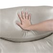 Lexicon Fargo Faux Leather 3-Piece Power Reclining Sectional in Silver Gray