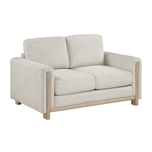 Lexicon Echo Textured Love Seat in Beige