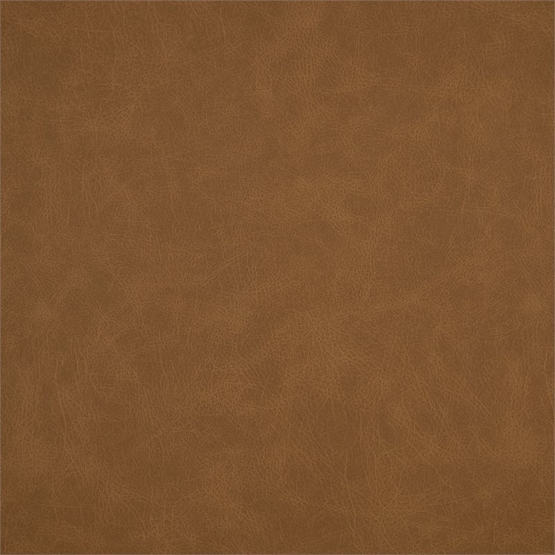 Lexicon Margerie Faux Leather Swivel Glider Reclining Chair in Camel