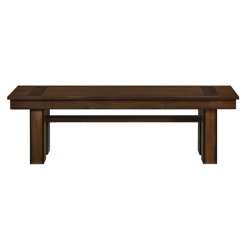 Lexicon Sedley Rubberwood Bench in Walnut