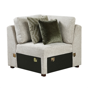 Lexicon Isla Microfiber Corner Seat in Sage Sand