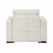 Lexicon Isla Microfiber Chair with Espresso Finish Solid wood Feet in Beige