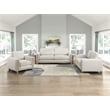 Lexicon Echo Textured Sofa with Natural Finish Solid Wood Legs in Beige