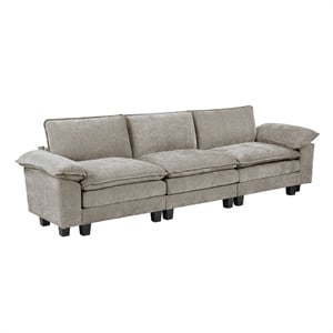 Lexicon Dublin Chenille Sofa in Dark Pewter