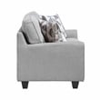 Lexicon Bennett Chenille 3pc Set-Sofa & Loveseat & Chair in Gray