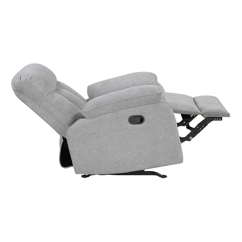 Lexicon Jules Chenille 3pc Set-Sofa & Loveseat & Chair in Gray