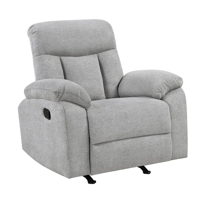 Lexicon Jules Chenille 3pc Set-Sofa & Loveseat & Chair in Gray