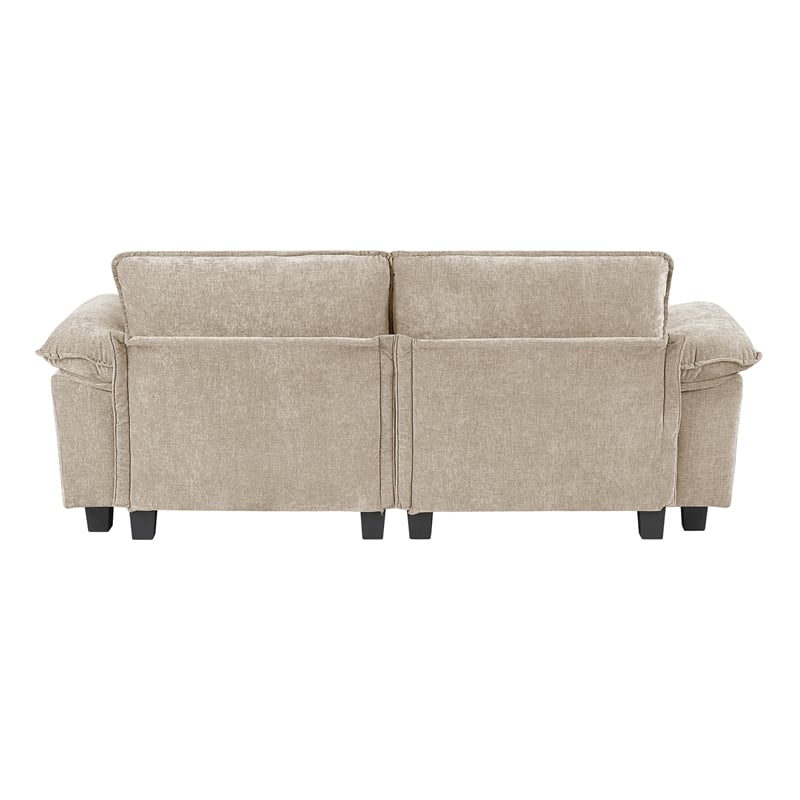 Lexicon Dublin Chenille Love Seat in Taupe