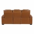 Lexicon Apex Leather 2pc Set-Sofa & Loveseat in Brown
