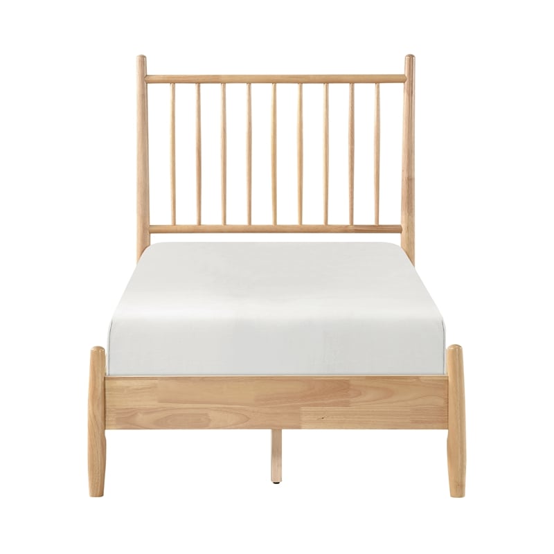Lexicon Brickell Rubberwood Twin Platform Bed in Natural