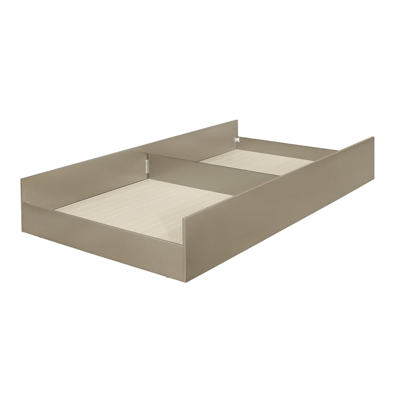 Lexicon Loudon Asian Hardwood Trundle/Toybox for T/F Bed in Champagne Metallic