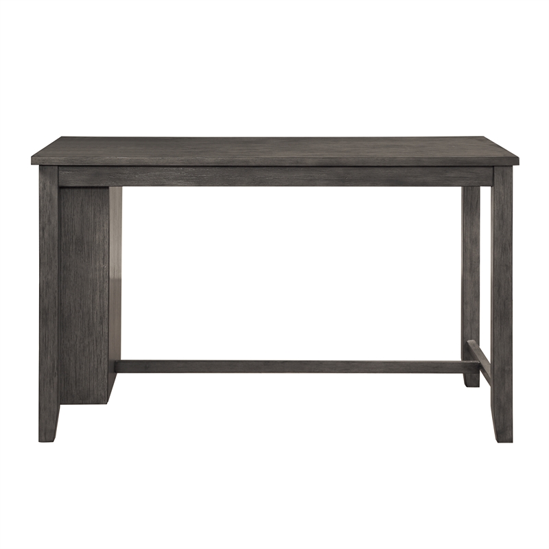 Lexicon Timbre Asian Hardwood 5pcs Cntr Height Dining Set in Wire-Brushed Gray