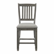 Lexicon Granby Pine 5-Piece Cntr Height Dining Set in Coffee and Antique Gray
