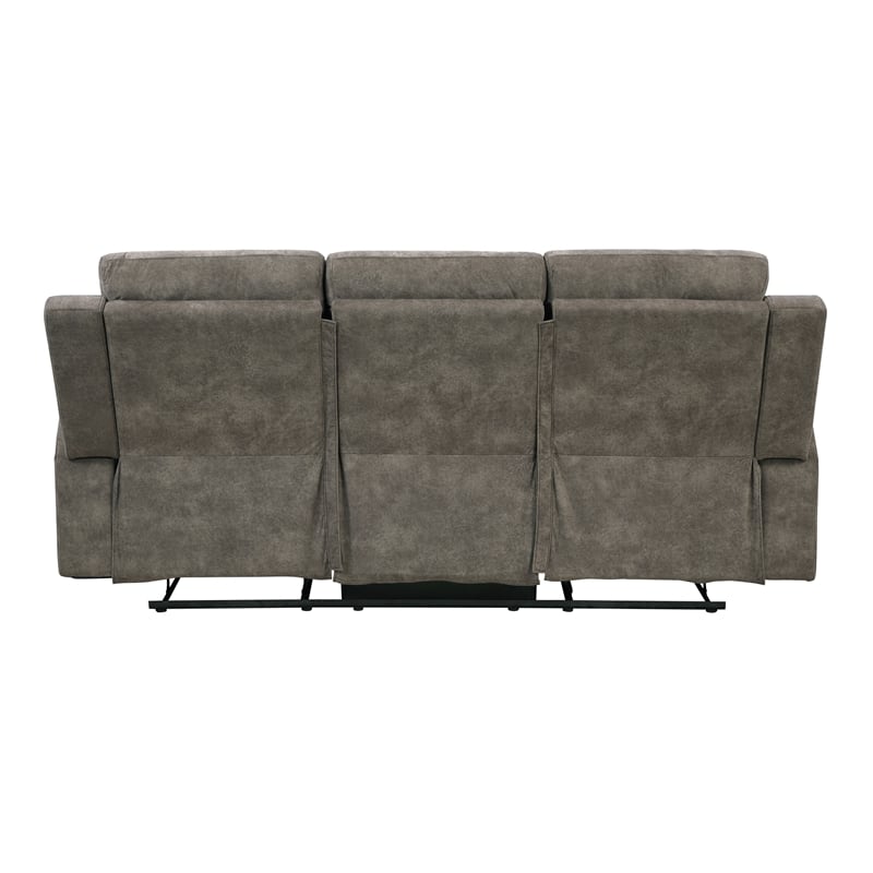 Lexicon Muncie Microfiber 3pc Set-Sofa & Loveseat & Chair in Brown