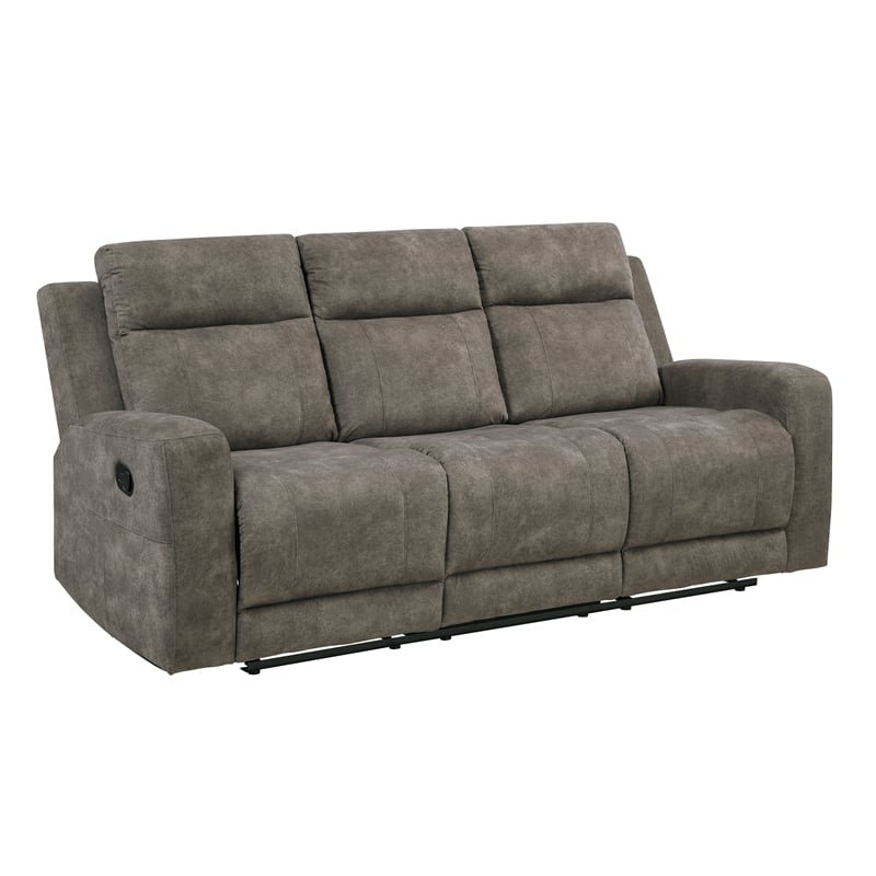 Lexicon Muncie Microfiber 3pc Set-Sofa & Loveseat & Chair in Brown