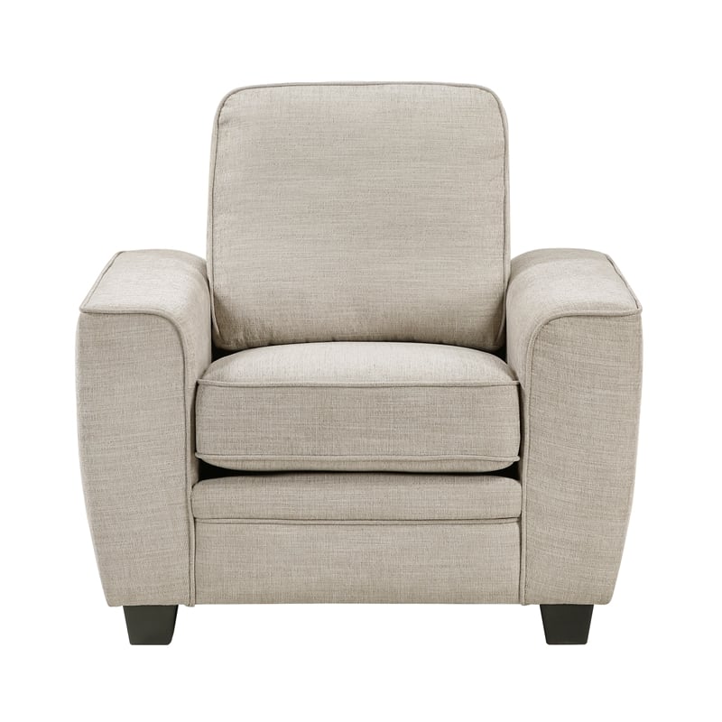 Lexicon Zander Chenille 3pc Set-Sofa & Loveseat & Chair in Taupe