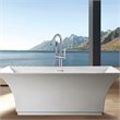 CRO Decor Freestanding Brass Faucet in Chrome