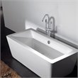 CRO Decor Freestanding Brass Faucet in Chrome