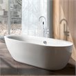CRO Decor Freestanding Brass Faucet in White