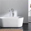 CRO Decor Freestanding Brass Faucet in White