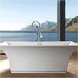 CRO Decor Freestanding Brass Faucet in Chrome