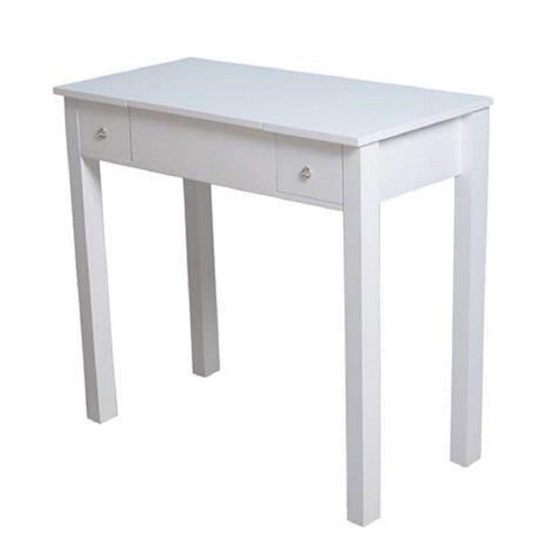CRO Decor Troutman 32'' Wide Vanity with Mirror White Vanity Table