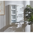 CRO Decor Modern Wood Ironing Board with 4 Storage Cabinets in White
